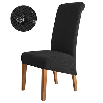 1 piece high back chair cover waterproof velvet fabric high elasticity home hotel dining chair high back chair cover