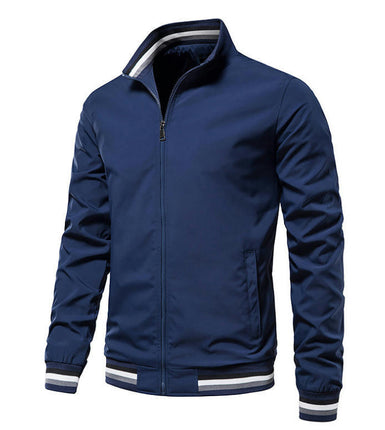 Men's Lightweight Jacket Casual Spring and Autumn Season Windbreaker Zipper Jacket with Pockets