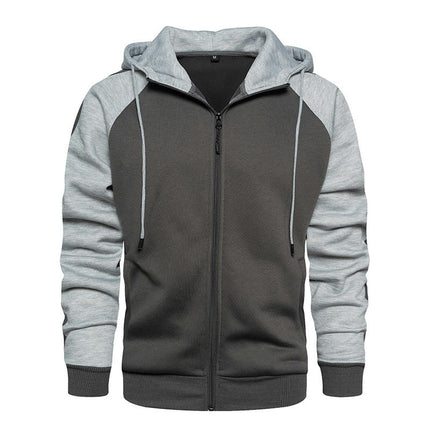 Men's Soft Hooded Sweatshirt with Pocket Casual Zip up Athletic Hoodie