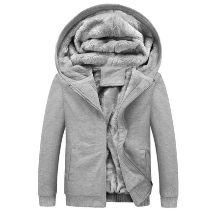 Hoodies for Men Heavyweight Fleece Sweatshirt - Full Zip Up Thick Sherpa Lined