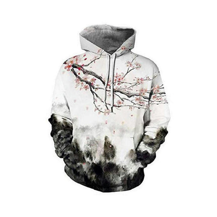 Men's Realistic 3D Digital Print Pullover Hoodie Hooded Sweatshirt