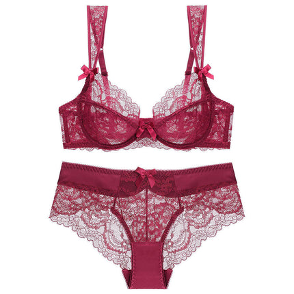 Women's Sexy Lingerie Set Lace Bra And Panties Push Up Lingerie Bra Soft Panties Underwear two-piece Set