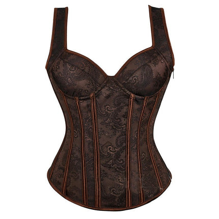 Corset Top for Women Christmas Cosplay Costume Elf Corsets Bustier Back Strap Shapewear