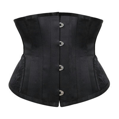 Women's Double Steel Boned Underbust Corset/Heavy Duty Waist Training Cincher Shaper Corset