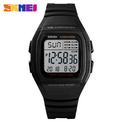 Men's Sport Digital Watches, Waterproof LED Backlight/Alarm/Stopwatch Wrist Watches