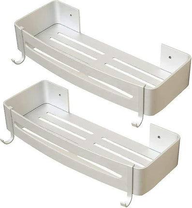 No-drill Shower Caddy With 2 Rustproof Aluminum Brackets Bathroom Shower Rack