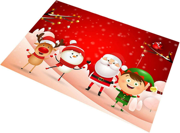 Plaid Kitchen Rug,Christmas Floor Mats | Kitchen Mat, Bath Rug Floor Door Mats Soft Runner Carpet For Home Decor