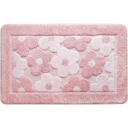 Bath Rugs For Bathroom Extra Thick- Anti-slip Bath Mats Soft Plush Yarn Shaggy Mat Living Room Bedroom Mat (16x24 Inches)