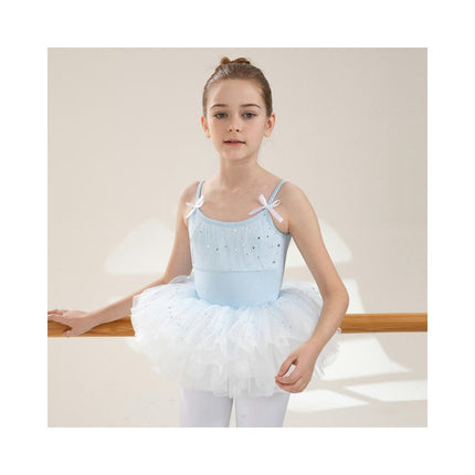 Ballerina Outfits Toddler Girls Ballet Tutu Leotard Dance Glitter Camisole Skirted Ballerina Dress