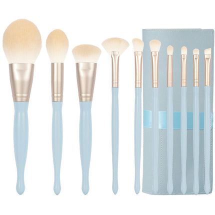 Makeup Brush Set 10 Pcs Makeup Brush Set Tool Kit with Bag Powder Foundation Contour Blush Concealer EyeShadow Beauty Tools
