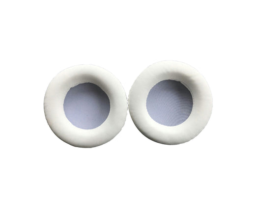 1 Pair Headphone Accessory Elastic Soft Faux Leather Earpad Cushion Replacement-White