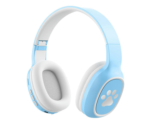 Wireless Headset for Gaming Supporting TF Card Bluetooth-compatible Headset with Microphone-Blue