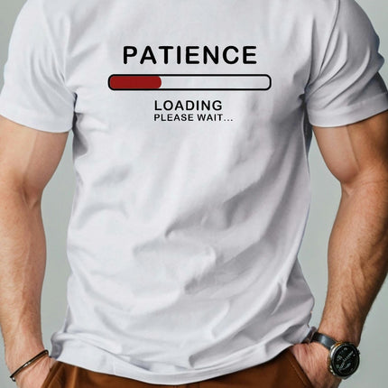 Pure Cotton Men's Tshirt Comfy Tee For Summer, Men's Short Sleeve Top For Daily Activities