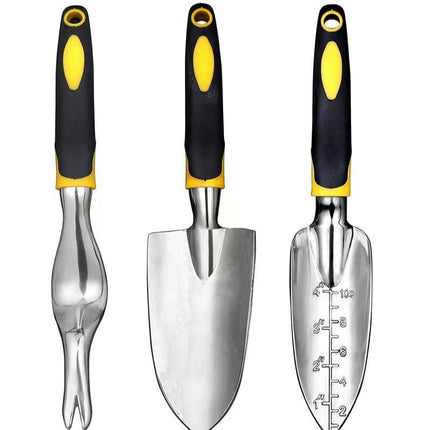Garden Tools Set, 3 PCS Heavy Duty Gardening Kit -Includes Transplanting Shovel Hand Shovel, Manual Weeder