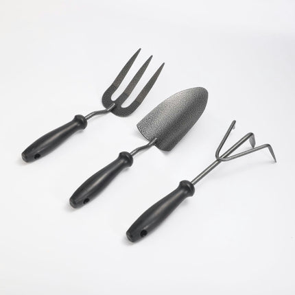 Garden Tool Set 3 Pieces, Heavy Duty Powder Coated Steel, Plastic Non-slip Handle,Gifts for Women Men