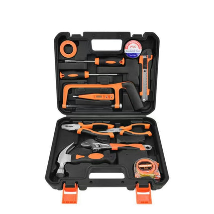 Tool Kit Household Tool Set 12-Piece General Hand Tool Kit with Toolbox Storage Case