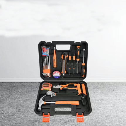 21 Piece General Household Hand Tool Set Kit with Plastic Toolbox Electricians Tools