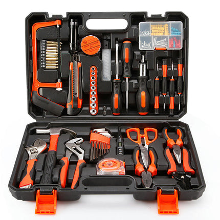 Carpentry and Electrician Manual Hardware Tool Box - Household Repair Hand Tool Set