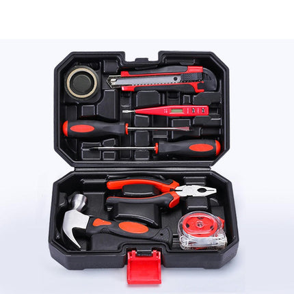 9-piece Household Basic Hand Tool Set with Claw Hammer - Great for DIY, Home Maintenance