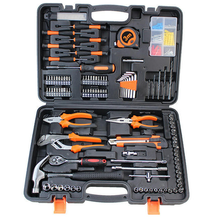109-Piece Tool Set - General Household Hand Tool Kit with Plastic Toolbox Storage Case