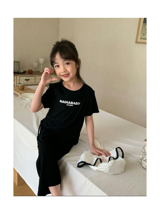 Girls Casual Suit - Fashionable Spring and Autumn Wide-leg Pants Two-piece Suit for Baby Girls