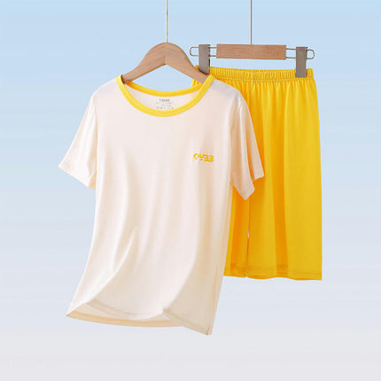 Boys' Pajamas Children's Short-sleeved Set Summer Thin Air-conditioning Clothes Home Clothes Set