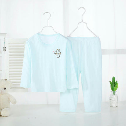 Cotton Pajama Set for Boys, Girls and Children - Summer Short-Sleeved T-Shirt and Shorts 2-Piece Set