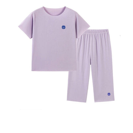 2-Piece Pajamas for Boys and Girls - Long-Sleeved Home Wear Set for Middle and Large Children