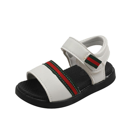 Toddler Boys Open Toe Soft Bottom Summer Casual Outdoor Faux Leather Sandals