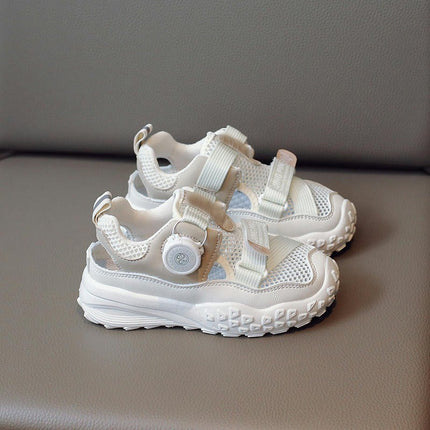 Sport Sandals Little Boys Mesh Non Slip Faux Leather Beach Camp Sandals