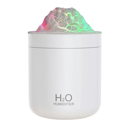 USB Humidifier Large Capacity 500ml Desktop Colorful Night Light Simulation Flame Humidifier