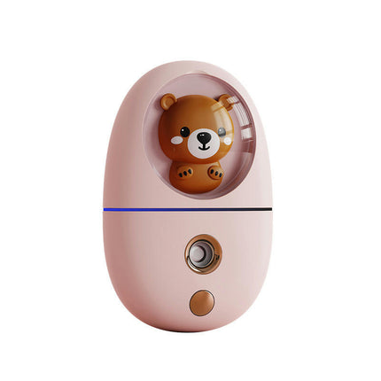 Facial Mist Sprayer, Cute Animal Mini Face Steamer Portable Travel Facial Mist Sprayer