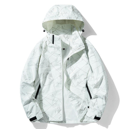 Spring and Autumn Camouflage Jacket - Men's and Women's Outdoor Windproof and Waterproof Hiking Jacket