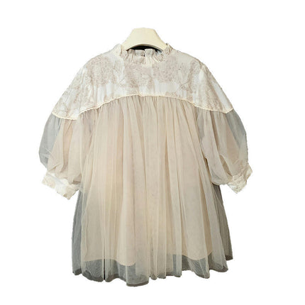 Girls Dresses-Spring and Autumn Super Fairy Birthday Dress Princess Dress