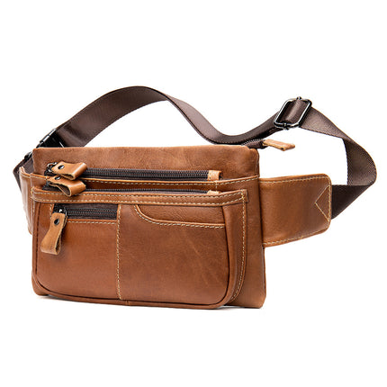 Gürteltasche für Herren, mehrlagige Hüfttasche mit Reißverschlusstaschen für Sport, Reisen, Workout, lässige freihändige Umhängetaschen