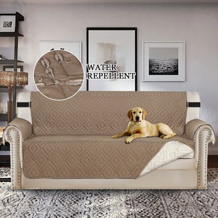Reversible Sofa Slipcover Furniture Protector Water Resistant 2 Inch Wide Elastic Straps Sofa Cover Couch Covers for Pets Kids