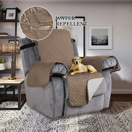 Reversible Sofa Slipcover Furniture Protector Water Resistant 2 Inch Wide Elastic Straps Sofa Cover Couch Covers for Pets Kids