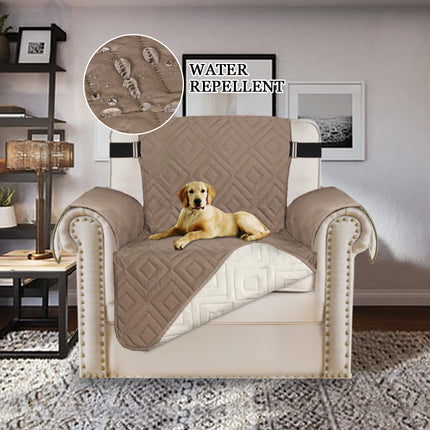 Reversible Sofa Slipcover Furniture Protector Water Resistant 2 Inch Wide Elastic Straps Sofa Cover Couch Covers for Pets Kids