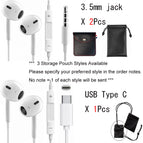 B. 2pcs 3.5mm Jack + 1pc USB C