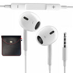G. 3.5mm Jack with PU Leather Storage Pouch with D-Ring - 3pcs set