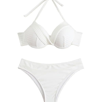 High Waisted Bikini Set for Women Two Pieces Swimsuit Sexy Tummy Control Bathing Suit