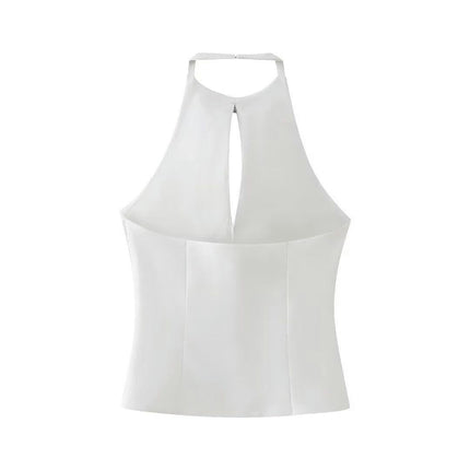 Womens Spaghetti Strap Tank Tops Casual Bow Front Sleeveless Summer Tops