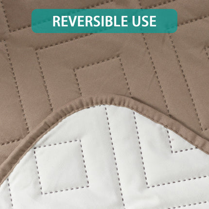 Reversible Sofa Slipcover Furniture Protector Water Resistant 2 Inch Wide Elastic Straps Sofa Cover Couch Covers for Pets Kids