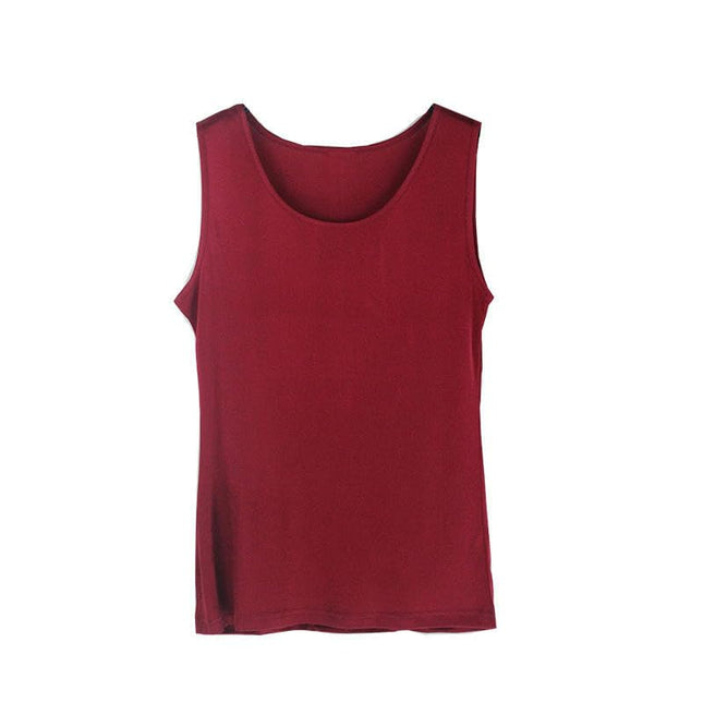 Women Silk Tank Tops Casual Sleeveless Crew Neck Summer Blouse
