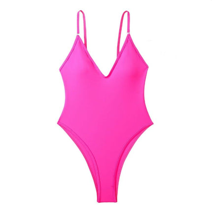 Womens Tummy Control Swimsuits One Piece Slimming Bathing Suit Spaghetti Strap Swimwear