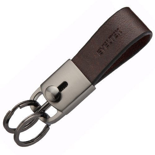 Key Chain for Keys,Car Key Rings & Leather Key Holder for Belt &Key Case& Waist KE-03(Brown)[ 100% Guaranteed Genuine Leather ]