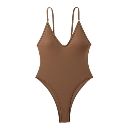 Womens Tummy Control Swimsuits One Piece Slimming Bathing Suit Spaghetti Strap Swimwear