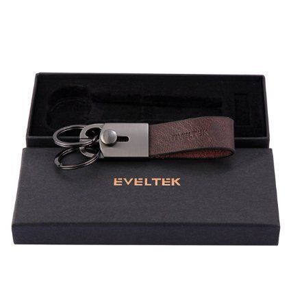 Key Chain for Keys,Car Key Rings & Leather Key Holder for Belt &Key Case& Waist KE-03(Brown)[ 100% Guaranteed Genuine Leather ]
