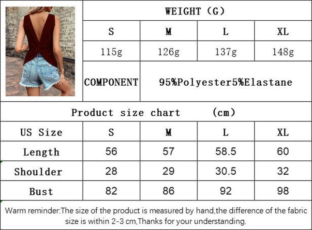 Sleeveless Shirts for Women Casual Summer V Neck Tank Tops Twist Back Blouses