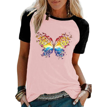 Womens Tshirt Graphic Tees Crew Neck Summer Short Sleeve Loose Fit Tops